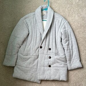 Madewell Heather Gray Quilted Jacket